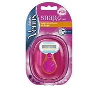 Gillette Venus Snap Maquinilla de Afeitar Mujer Portátil de 5 Hojas con Revestimento Similar al Diamante