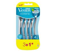 Gillette Venus Oceana Maquinillas Desechables Para Mujer - 4 Unidades, Estándar