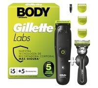 GilletteLabs i5 Body + Intimate Afeitadora Corporal, Maquinilla, Accesorios | Depiladora Corporal con Tecnología Skinfirst + Maquinilla de Afeitar Cuerpo, Rasura Y Afeita El Cuerpo Y La Zona íntima