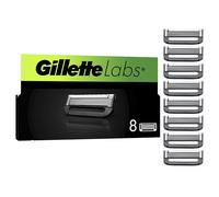 GilletteLabs Recambios para Maquinillas de Afeitar, Pack de 8 Cuchillas de Afeitar con 5 Hojas Y Banda Lubricante, Compatible con Todas Las Maquinillas Gillette Labs