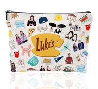 Gilmore Gilmore Girls - Neceser de maquillaje para niñas, regalo para fans de Gilmore, regalos inspirados en la cena de Luker, bolsa de maquillaje para novia, portátil, neceser de aseo para mujer,