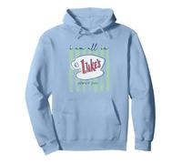 Gilmore Girls All In Sudadera con Capucha, Unisex para Adultos, Azul Polvoriento, S