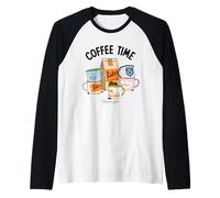 Gilmore Girls Coffee Time Cup Logo Collection Camiseta Manga Raglan