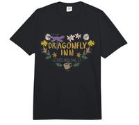 Gilmore Girls Dragon Fly Inn Chalk Floral Heart Comfort Colors Adult Heavyweight T-Shirt