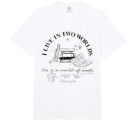 Gilmore Girls I Live in a Two Worlds Comfort Colors Adult Heavyweight T-Shirt