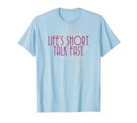 Gilmore Girls Life'S Short Camiseta, Hombre, Azul Bebé, L