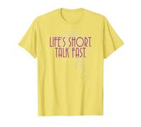 Gilmore Girls Life'S Short Camiseta, Hombre, Limón, S