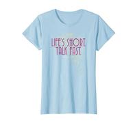 Gilmore Girls Life'S Short Camiseta, Mujer, Azul Bebé, 3XL