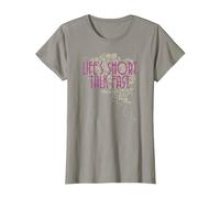 Gilmore Girls Life'S Short Camiseta, Mujer, Pizarra, L