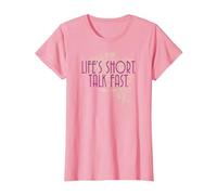Gilmore Girls Life'S Short Camiseta, Mujer, Rosado, XS