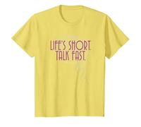Gilmore Girls Life'S Short Camiseta, Niños, Limón, 12 años