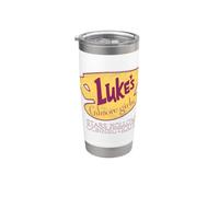 Gilmore Girls Luke's Connecticut Logo Vaso térmico de acero inoxidable de doble pared