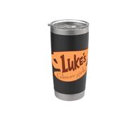 Gilmore Girls Luke's Logo Vaso térmico de acero inoxidable de doble pared