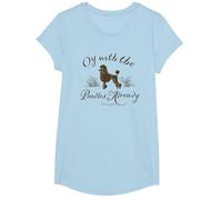 Gilmore Girls Poodles Camiseta, Niñas, Azul Bebé, S