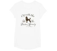 Gilmore Girls Poodles Camiseta, Niñas, Blanco, L