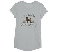 Gilmore Girls Poodles Camiseta, Niñas, Gris Jaspeado, L