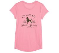 Gilmore Girls Poodles Camiseta, Niñas, Rosado, XS