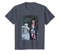 Gilmore Girls Smell Snow Navidad Camiseta, Niños, Azul Jaspeado, 2 años