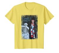 Gilmore Girls Smell Snow Navidad Camiseta, Niños, Limón, 2 años