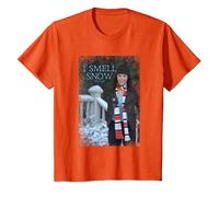 Gilmore Girls Smell Snow Navidad Camiseta, Niños, Naranja, 2 años