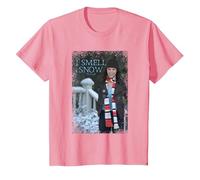Gilmore Girls Smell Snow Navidad Camiseta, Niños, Rosado, 2 años