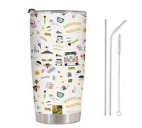 Gilmore Girls - Taza térmica de acero inoxidable con tapa y pajita para fans de Gilmore