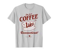 Gilmore Girls The Best Coffee Camiseta, Hombre, Plata, S