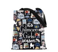 Gilmore TV Show Merchandise Tote Bag Luke's Coffee Gift Rory Lorelai Lovers Gift It's Gilmore Girl Season Bolso de hombro para los fans, Gilmore Season Bl Tote, 32*37CM