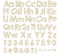 Gilprop 219 piezas de lápices con lazo para tablón de anuncios, accesorios de decoración para el aula, 6 pulgadas, números del alfabeto en mayúsculas y minúsculas, símbolos de puntuación, bonita letra