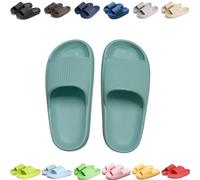 Giltpeak Pummy Original Mujer Cozy Slides, Zapatos de Nube Slides Super Suave Antideslizante Zapatos de Baño para Niños Adultos, turquesa, 40/41 EU