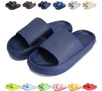 Giltpeak Pummy Original Mujer Cozy Slides, Zapatos de Nube Slides Super Suave Antideslizante Zapatos de Baño para Niños Adultos, aguamarina, 40/41 EU