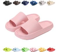 Giltpeak Pummy Original Mujer Cozy Slides, Zapatos de Nube Slides Super Suave Antideslizante Zapatos de Baño para Niños Adultos, Rosa., 40/41 EU