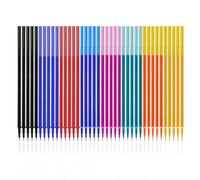 GILWUMO 40 Recambios Borrables Borrables, Recambios de Tinta Termosensible de 0,5mm, Recarga Reemplazable para Escritura Diaria, Para Oficina, Escuela y Hogar, Multicolor