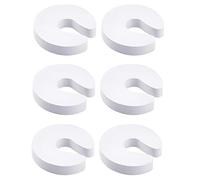 GILWUMO 6 Piezas de Protecciones para Bisagras de Puerta - Anti-Atrapamiento para Bebés, Material EVA, Adecuadas para Puertas de Armario, Cajón y Habitación (Blanco)