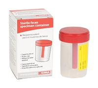Gima 25997 Envase heces 60 ml, caja individual, estéril, paquete de 100