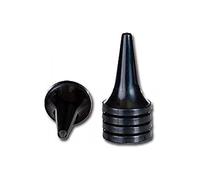 Gima 31504 - Auriculares desechables de especulo, hexagonales y didácticos, 2,5 mm de diámetro, color negro, 1000 unidades