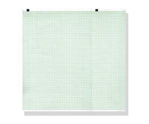 Gima 33039 - Paquete de papel térmico Ecg, rejilla verde, 210 x 140 mm
