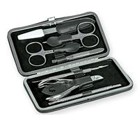 GIMA - Kit de podología profesional para pedicura y manicura profesional, 11 herramientas de acero inoxidable, carcasa protectora.