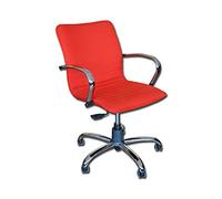 Gima 45124 silla Elite respaldo bajo, tela, rojo, 1 unidad