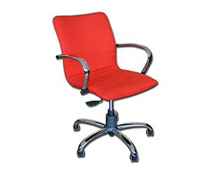 Gima 45124 silla Elite respaldo bajo, tela, rojo, 1 unidad
