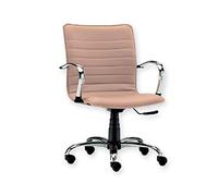 Gima 45128 silla Elite respaldo bajo, piel sintética, beige, 1 unidad