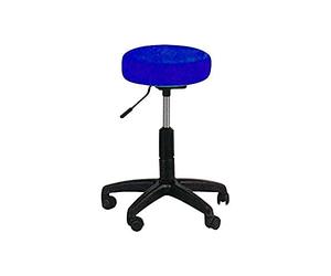 Gima 45210 taburete plástico skay ajustable, negro