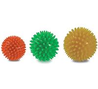 Gima 47120 Juego de 3 bolas para masaje, diámetro 6/7/8 cm