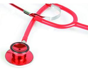 Gima 51011 stetoscopi Trad duofono, Latex Free, rojo