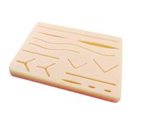 Gima - Almohadilla de Práctica de Sutura con Malla, Cojín de Silicona, Similar a la Piel Real, Simulador de Sutura, 3 Capas, 14 Heridas.