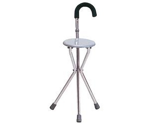 Gima Bastón con asiento, de aluminio, ligero y robusto, un apoyo para personas con movilidad reducida, 43060