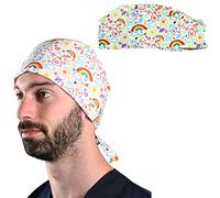 GIMA Campana de varios patrones quirúrgicos de popelina pura de 40 algodón de alta calidad, absorbente, altamente transpirable, sin látex