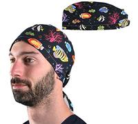 GIMA Campana de varios patrones quirúrgicos de popelina pura de 40 algodón de alta calidad, absorbente, altamente transpirable, sin látex