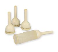 Gima - Catéteres externos para hombre hechos de látex médico natural, tamaño s, diámetro 25 mm, con tapón moleteado, diseñados para evitar derrames e hinchazón, 28709