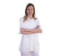 Gima - Chaqueta con botones, de algodón y poliéster, para mujer, talla XXL, color blanco. Código: 21566